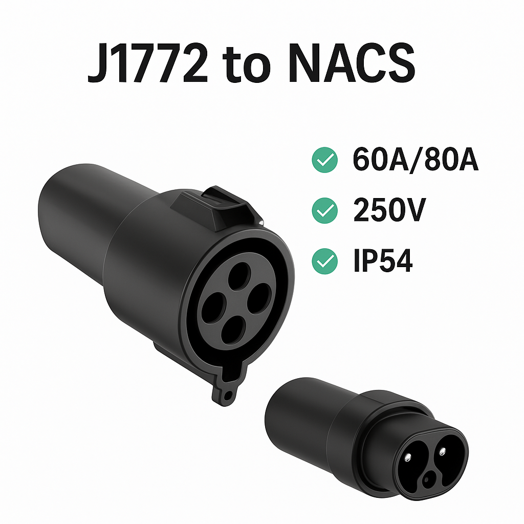 🔌 Adaptateur J1772 → NACS (Tesla) – ChargeVert