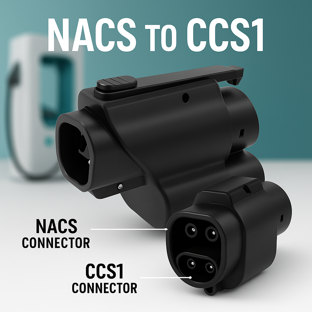 Adaptateur de Charge Rapide DC NACS (Tesla) vers CCS1 500A 1000V 250KW